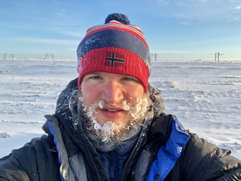 Geordie Stewart is the only person to have climbed the highest mountain on every continent and cycled solo round the world. This fab photo was taken in Siberia, in the depths of winter.