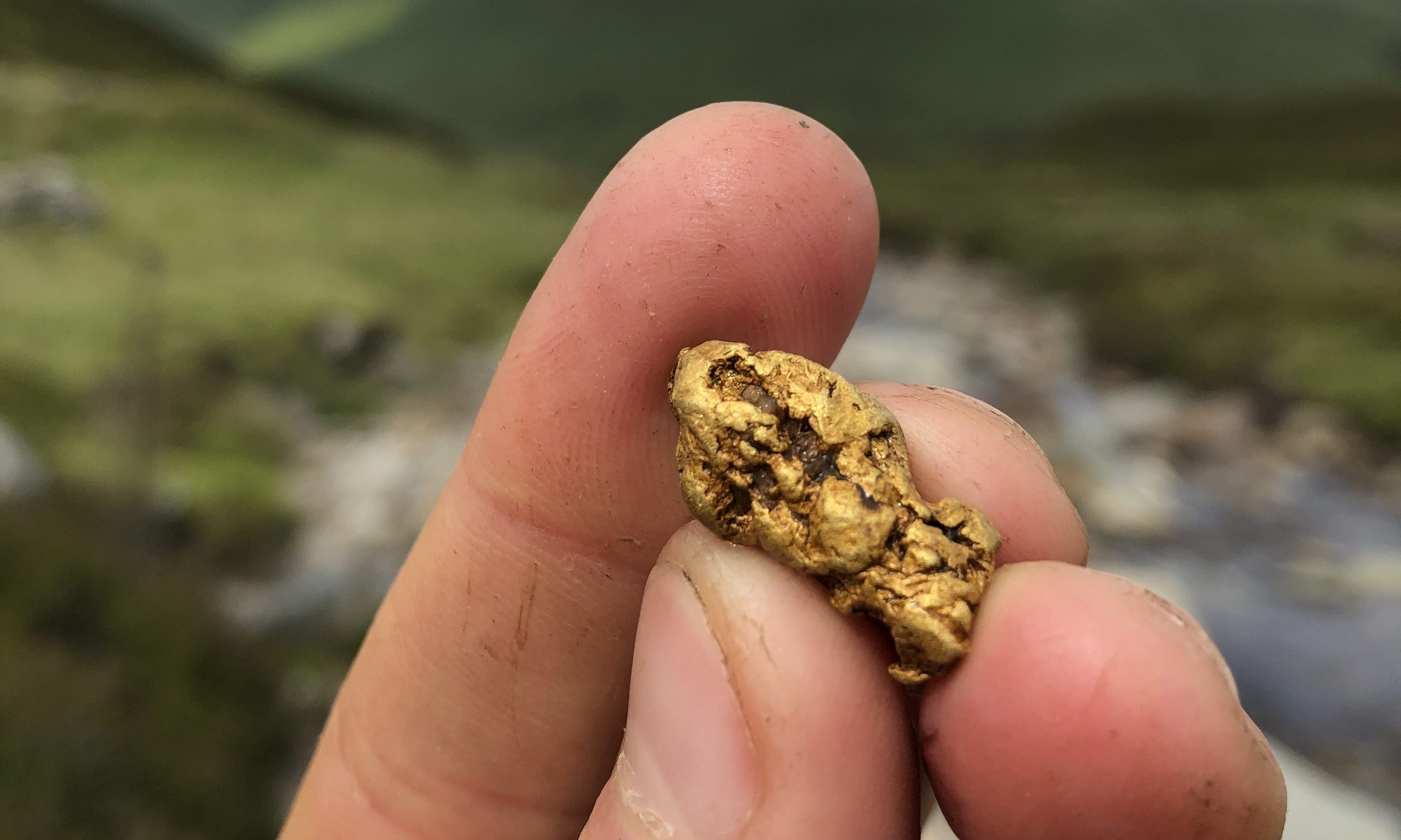 The 10 gram gold nugget found in July.