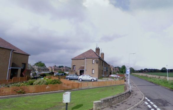 Junction of Drumachlie Park and Drumachlie Loan, Brechin (stock image).