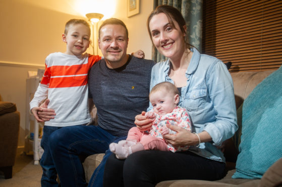 Karen Innes, husband Arthur, daughter Beth and son Rhuari