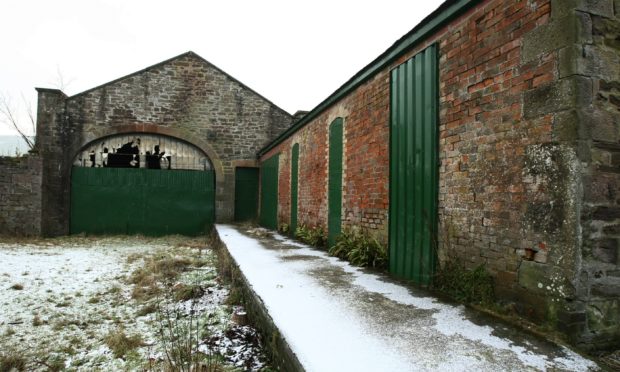 COURIER, DOUGIE NICOLSON, 22/01/15, FEATURES.
DUNDEE TO NEWTYLE RAILWAY FEATURE.
Pic shows the former Newtyle Station today, Thursday 22nd January 2015.