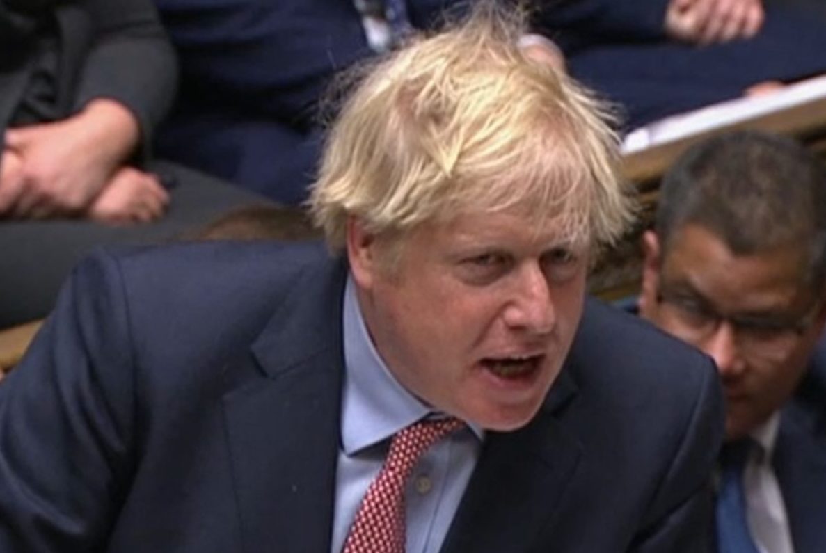 Prime Minister Boris Johnson speaks during Prime Minister's Questions in the House of Commons on January 29, 2020.