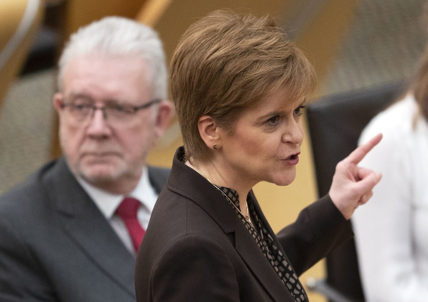 First Minister Nicola Sturgeon during a Holyrood debate on 'Scotland's Future'.