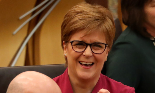 First Minister Nicola Sturgeon.