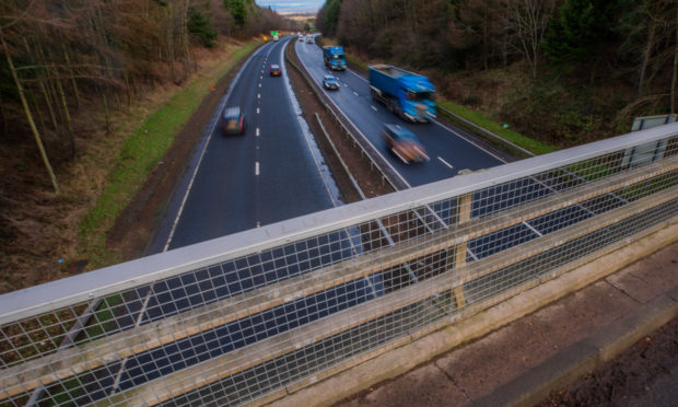 The area between Broxden and Inveralmond roundabouts on the A9 where the incidents are said to have taken place.