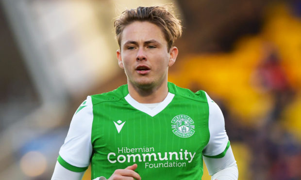 GLASGOW, SCOTLAND - DECEMBER 29: Hibernian’s Scott Allan during the Ladbrokes Premiership match between Livingston and Hibernian at The Tony Macaroni Arena on December 29, 2019 in Glasgow, Scotland. (Photo by Gary Hutchison / SNS Group)