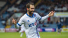 James Keatings celebrates making it 2-0 to Inverness.