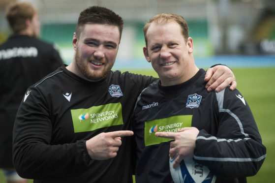 Coach Petrus du Plessis' shift against Benetton means Zander Fagerson (l) is fresh for the key game against Exeter Chiefs.