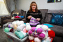 Fife mum Gail Cheney is  knitting in aid of the animal caught up in the Australian bush fire crisis.