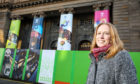 Visit Scotland's Regional Leadership Director, Caroline Warburton outside Perth City Hall.