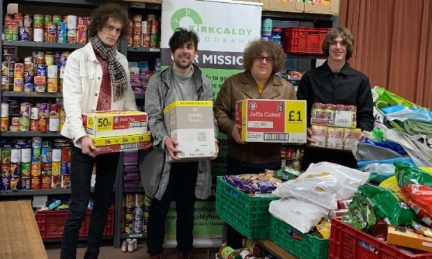 Shambolics at Kirkcaldy Foodbank at Christmas 2019