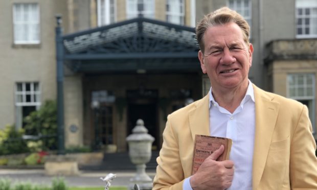 Michael Portillo outside the Gleneagles Hotel.