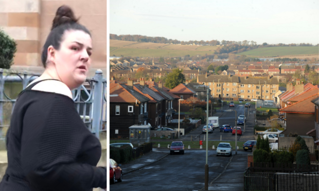 Tracey Currie attacked her boyfriend at a property in Pitkerro Drive.