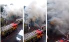 Footage shows the moment the blaze ripped through China China on Clepington Road, Dundee.