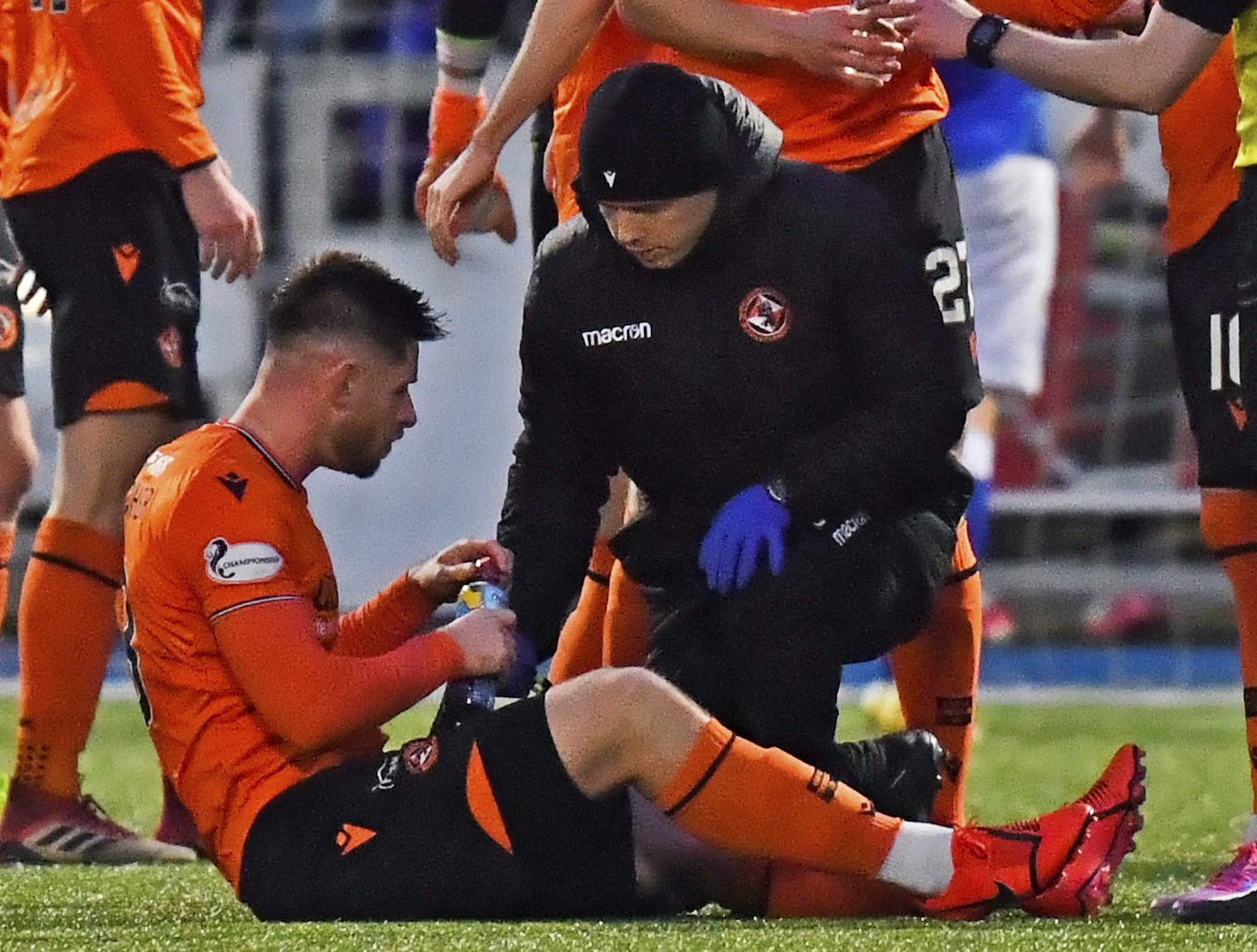 Calum Butcher before he was substituted.