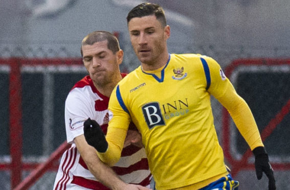 Michael O'Halloran in action against Hamilton Accies last season.