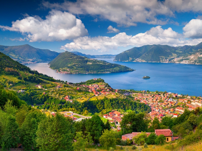 Lake Iseo, Italy.