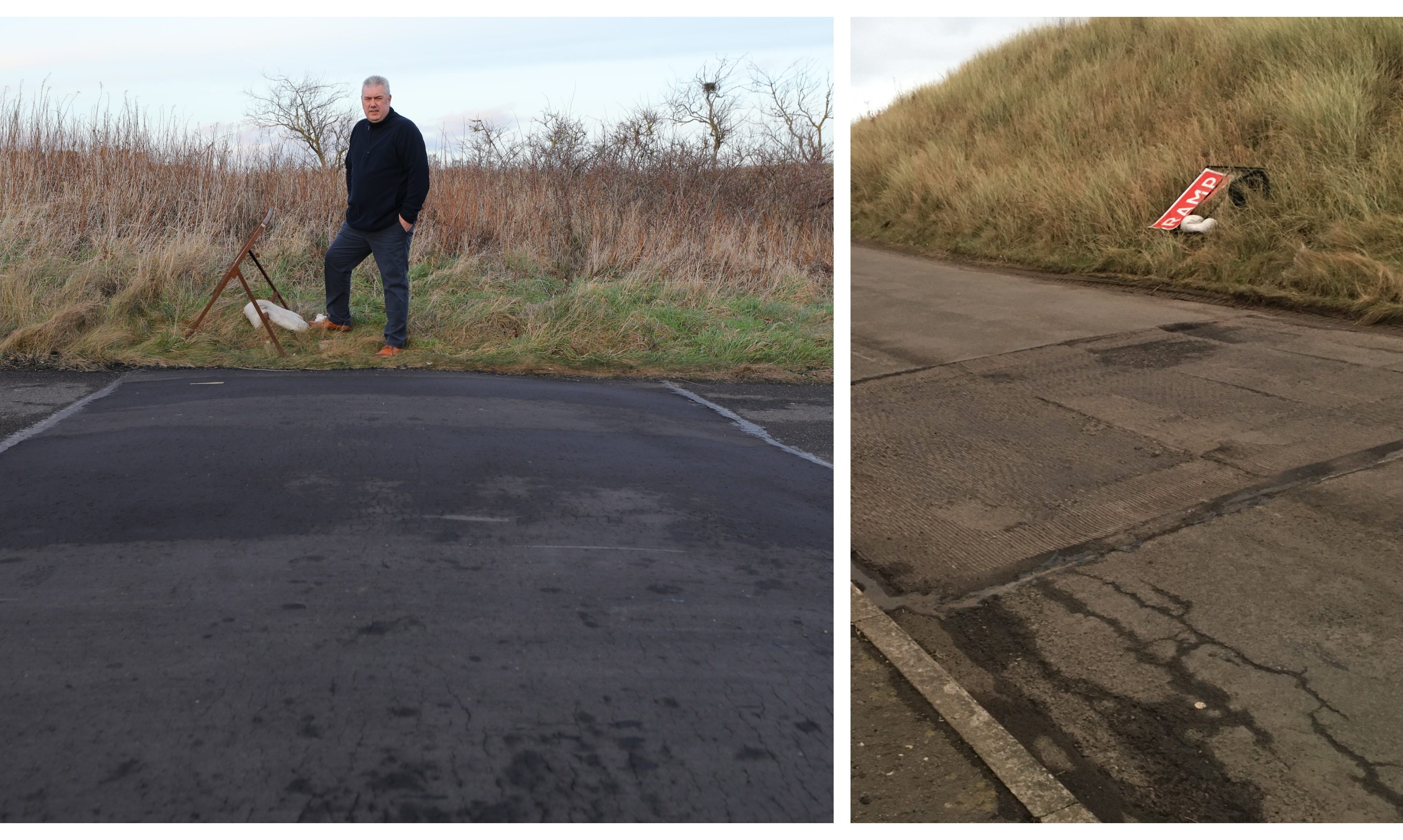 The speed bumps in Montrose have been removed.