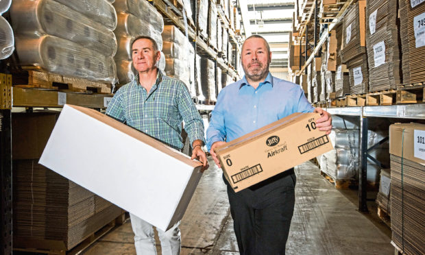 Gordon Delaney and Joe Diamond, founders of Pitreavie Packaging.