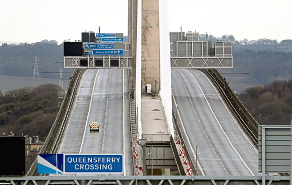 The crossing is closed due to falling ice earlier