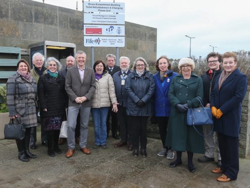 Photo L to R: Janice Laird, Fife Council, Robert Rae R&A, Daphne Bilouri-Grant, St Andrews Community Trust, Jeff Jacobs, Fife Council,  Willie Rennie, MSP Debbie McCallum, Tourism St Andrews, Stephen Toon, R&A, Callum MacLeod, Royal Burgh of St Andrews Community Council, Cllr Ann Verner, Cllr Jane-Ann Liston, Dorothea Morrison, St Andrews Partnership, Cllr Nominic Nolan, Irene Morrison, St Andrews Community Trust