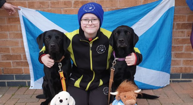 Ruaridh with Bonnie and Beauty.