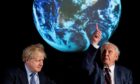 Boris Johnson and Sir David Attenborough in February at the launch of the now postponed COP26 UN Climate Summit