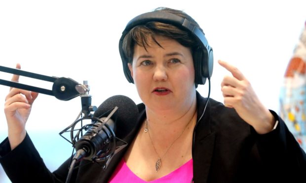 Ruth Davidson during her interview with The Stooshie podcast.