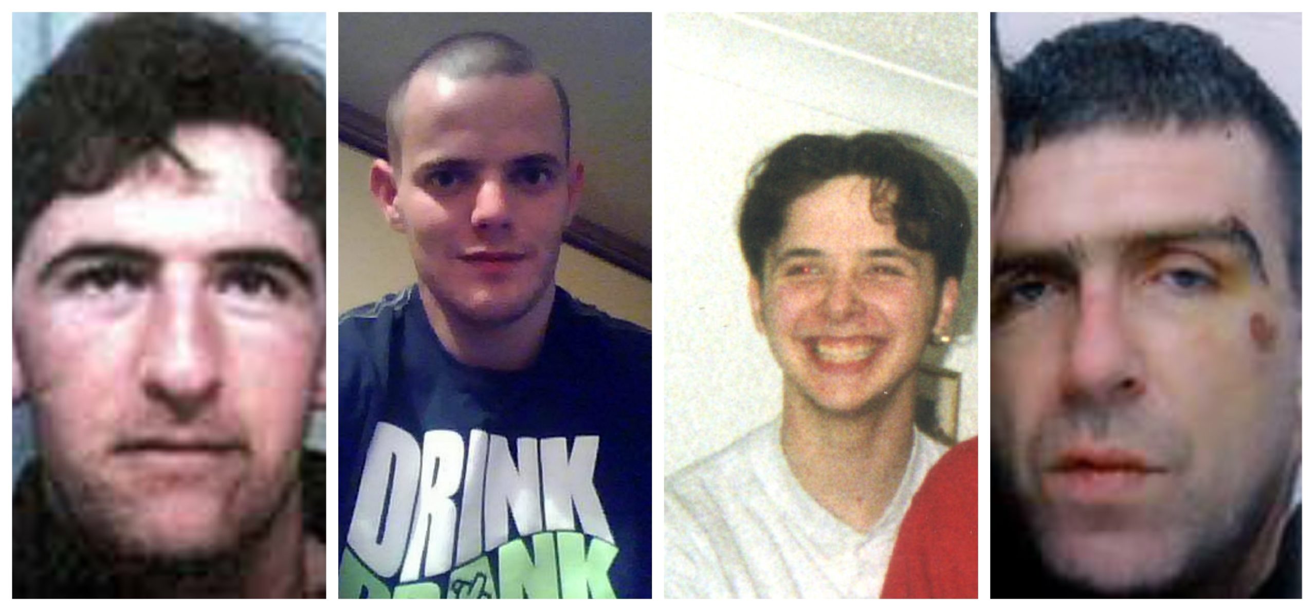Missing people Peter McGuire, Allan Bryant Jnr., Kenneth Jones and Sandy Clarke.