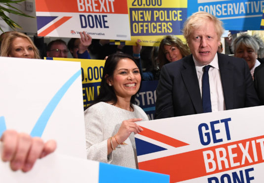Boris Johnson and Priti Patel.