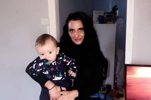 Rebecca with her son Carter.