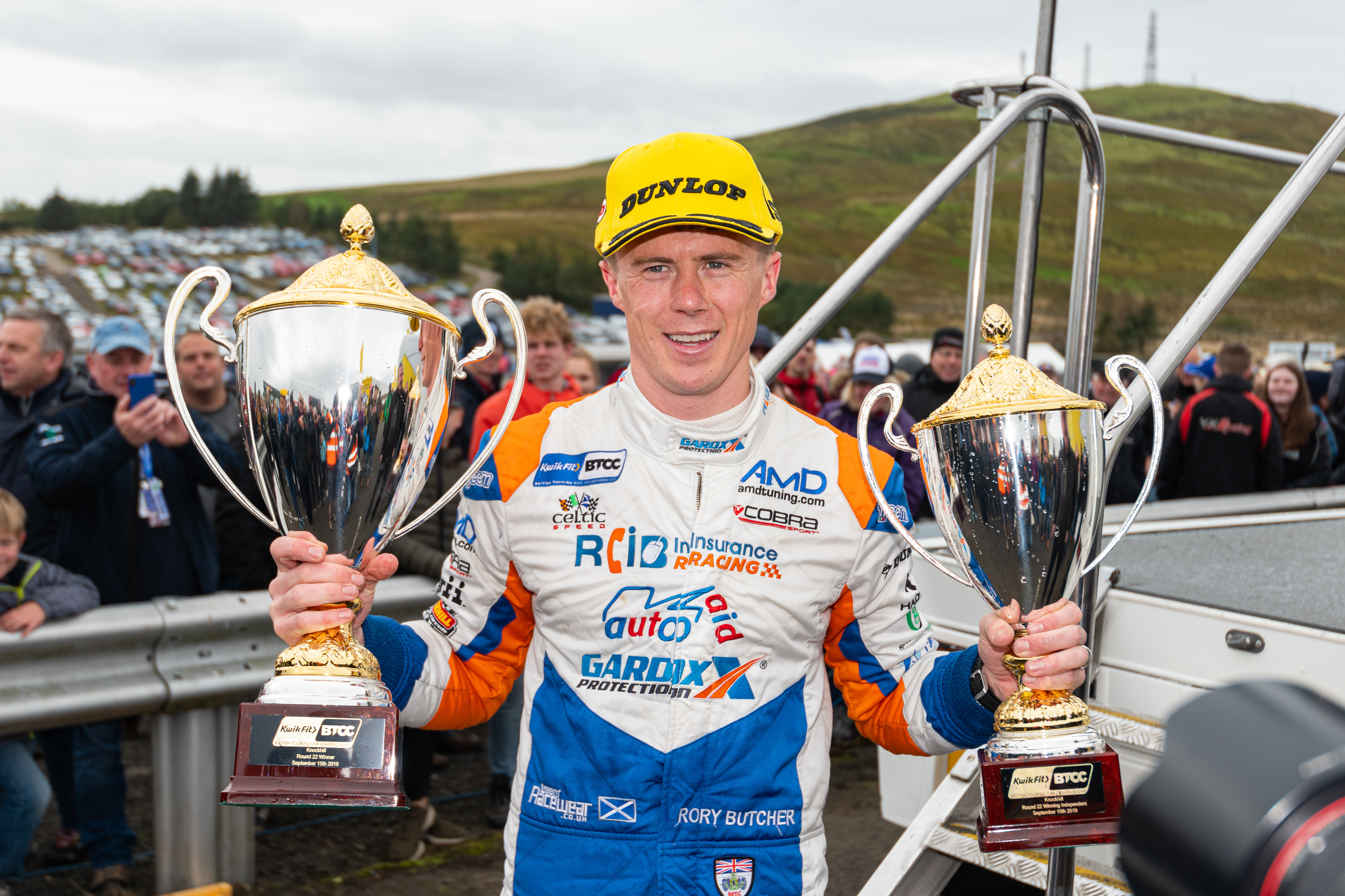 Rory Butcher was on winning form at his home Knockhill circuit in 2019.