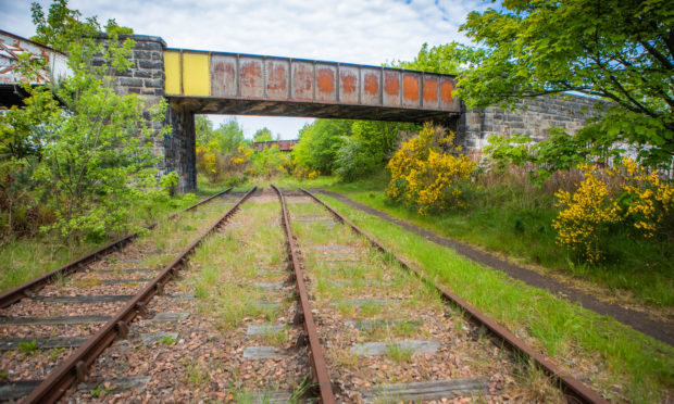 The disused railway line set to be brought back into use.