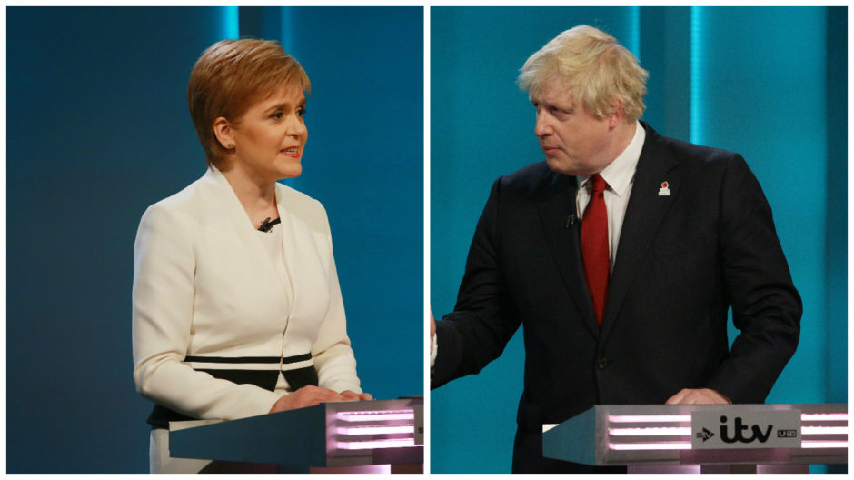 Boris Johnson and Nicola Sturgeon have clashed over the prime minister's controversial immigration plans.