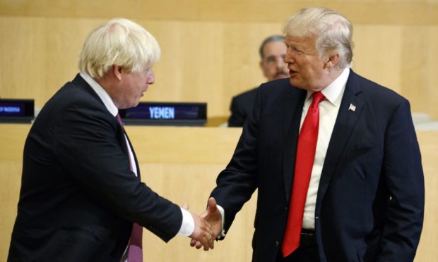 Boris Johnson and Donald Trump.