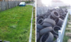 After and before photos of the fly-tipping.