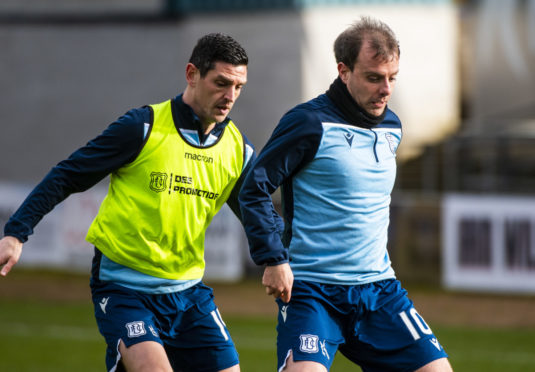 Paul McGowan (right) netted in the first half.