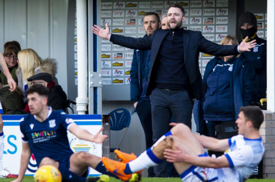 James McPake at Cappielow.