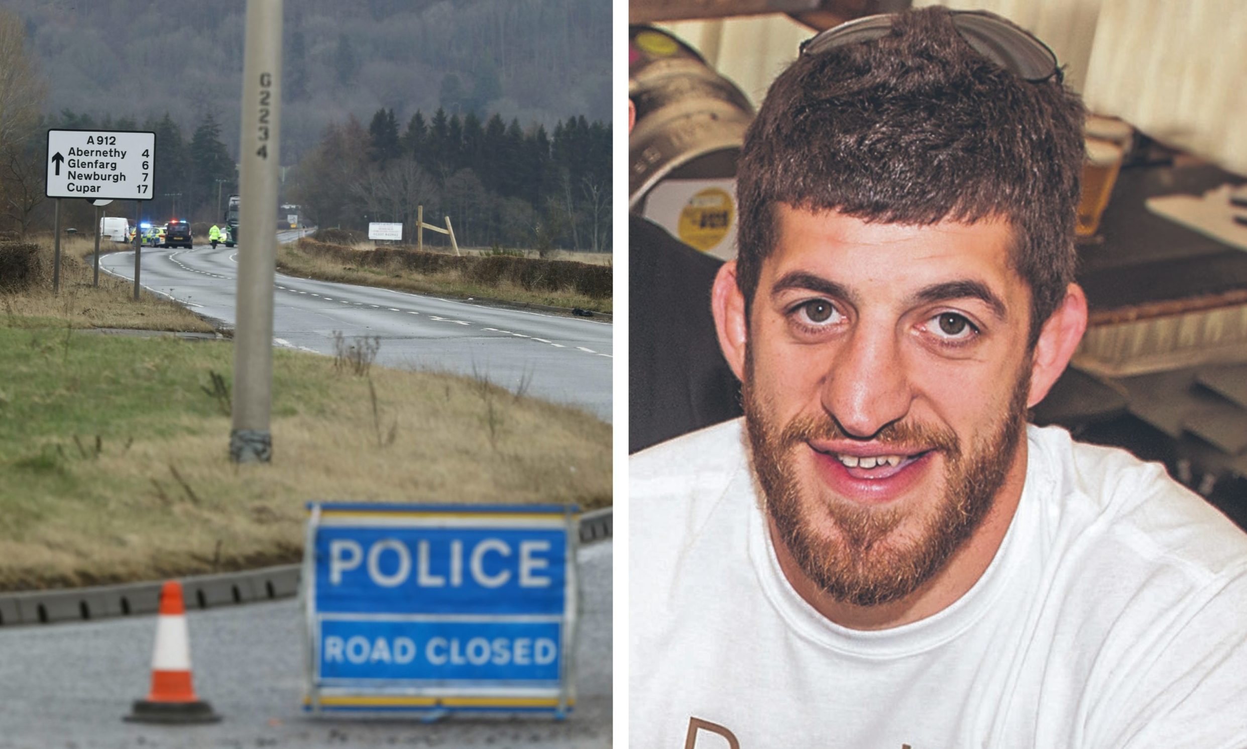 Adam Pattinson died in the crash on the A912.