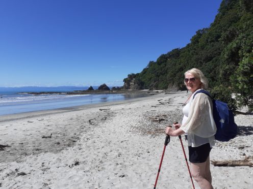Helen Robertson is stuck in New Zealand.