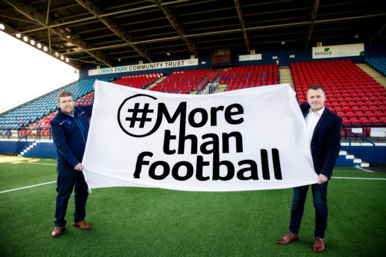 Peter Davidson, Chief Executive at Montrose Community Trust and  Tom Hutchison, Chief Executive at Montrose Port Authority.