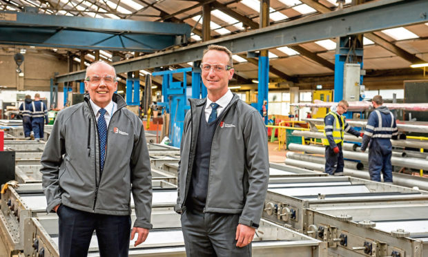 Edwards Engineering managing director Sandy Kirk and chief executive Ben Carter