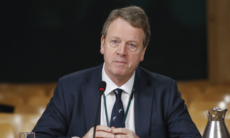 Alister Jack appears before the Holyrood committee.