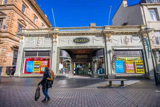 Beales in Perth following Wednesday's announcement