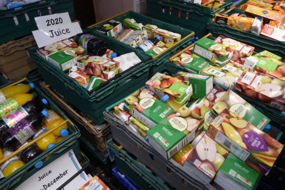 Foodbank donations.