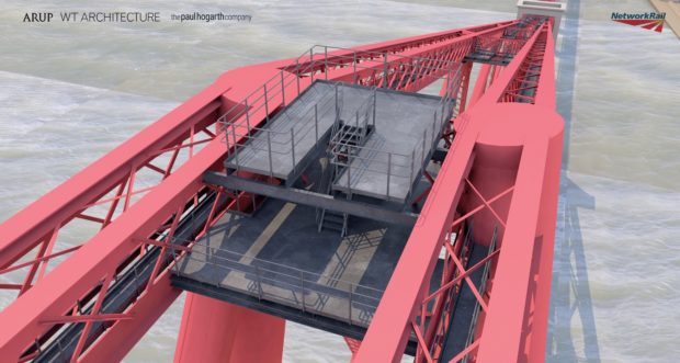 Plans for a viewing platform on top of Forth Bridge have been approved.