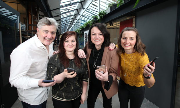 The GoodCall team at their Dundee base.