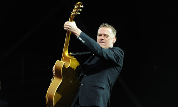 Canadian singer Bryan Adams entertains the crowds on the Montrose Links.