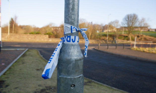 The scene of the fatal accident on Pitkerro Road.