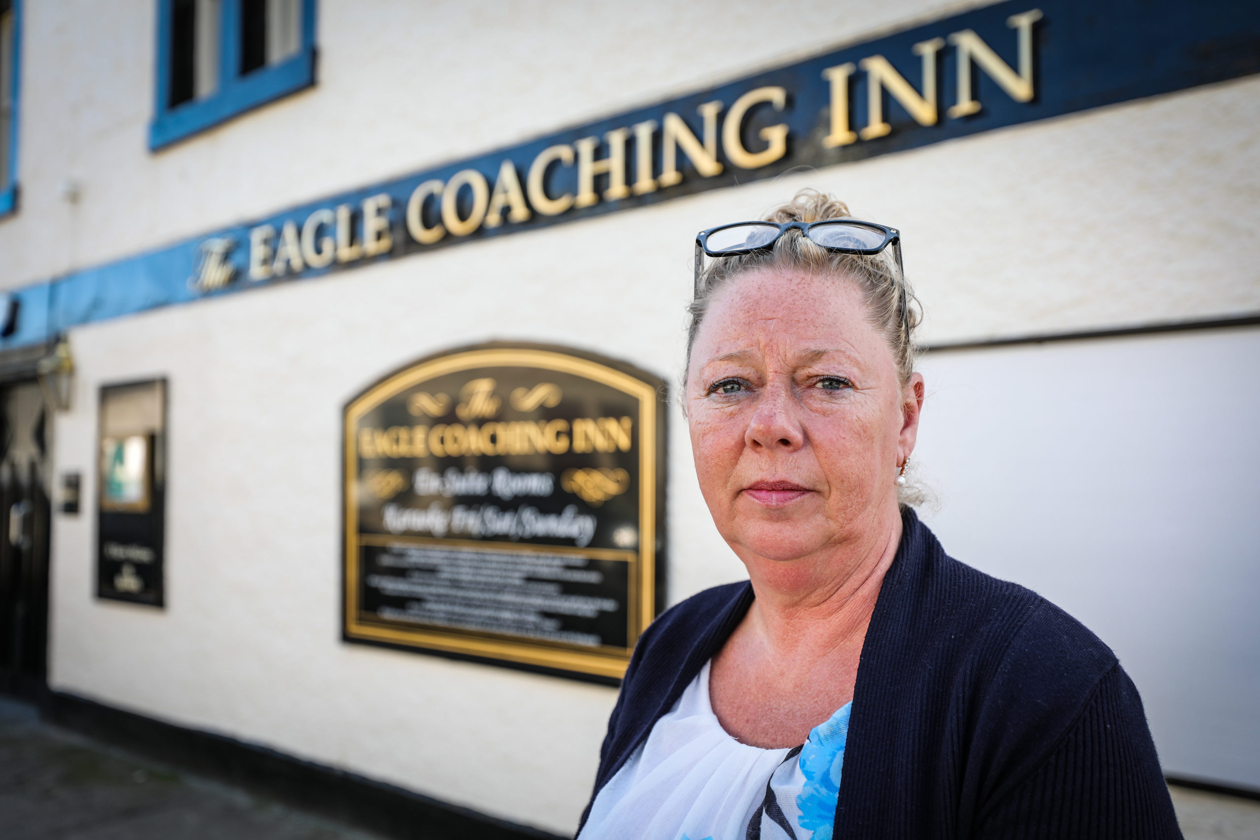 Debbie Findlay, the owner of Eagle Coaching Inn, one of the pubs involved